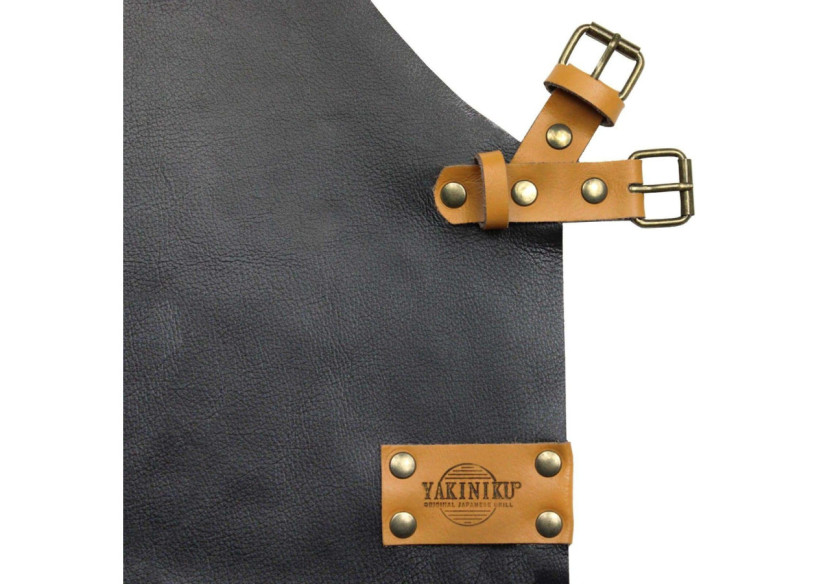 Tablier de barbecue Yakiniku - Cuir synthétique avec poches pratiques - YA 491475 - Yakiniku Tablier de barbecue Yakiniku - Cuir synthétique avec poches pratiques - YA 491475 - Yakiniku