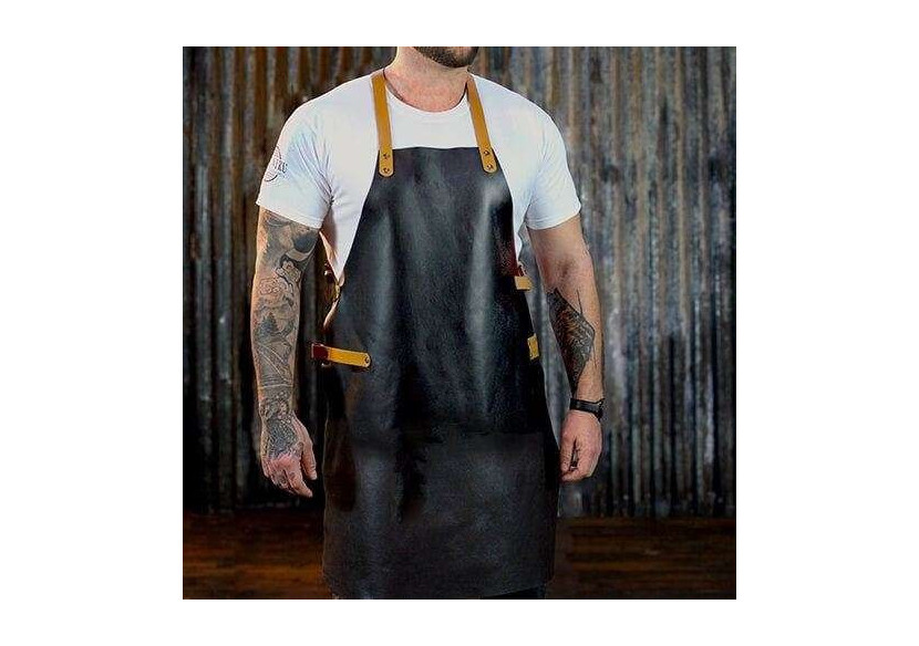 Tablier de barbecue Yakiniku - Cuir synthétique avec poches pratiques - YA 491475 - Yakiniku Tablier de barbecue Yakiniku - Cuir synthétique avec poches pratiques - YA 491475 - Yakiniku