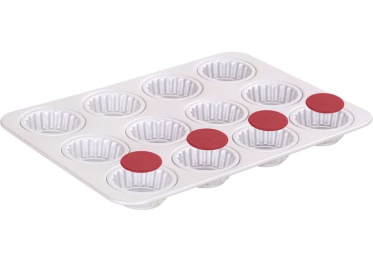 Moules à Cupcakes Mini Wham PushPan - 12 Pièces en Aluminium - WH 534607 - Wham 2