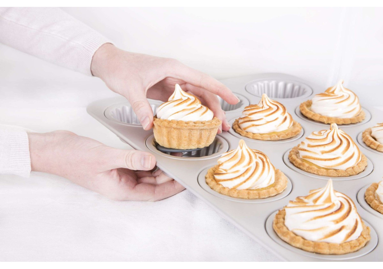 Moules à Cupcakes Mini Wham PushPan - 12 Pièces en Aluminium - WH 534607 - Wham