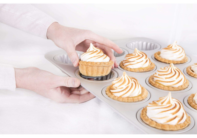 Moules à Cupcakes Mini Wham PushPan - 12 Pièces en Aluminium - WH 534607 - Wham