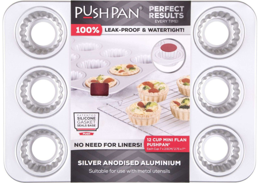 Moules à Cupcakes Mini Wham PushPan - 12 Pièces en Aluminium - WH 534607 - Wham