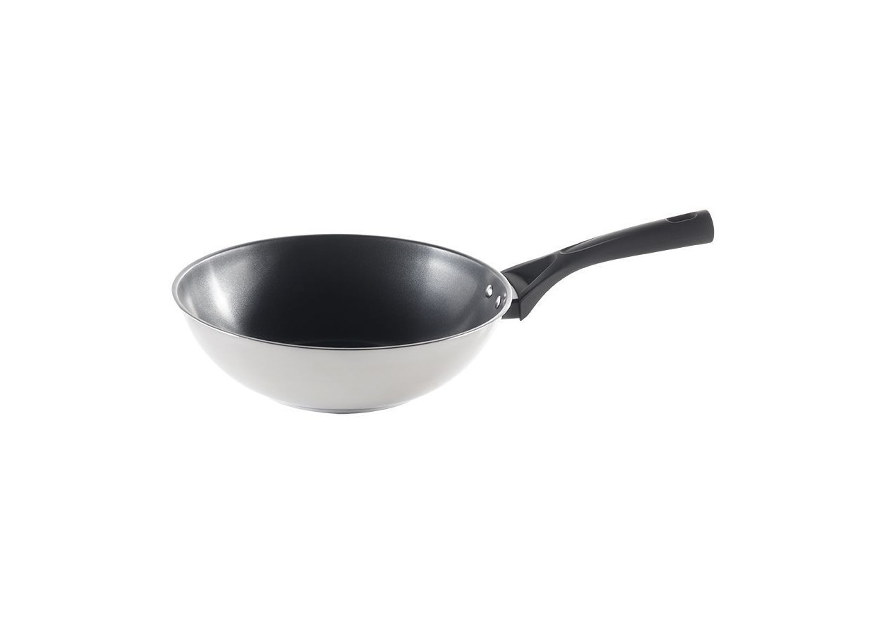Wok Expert Touch - Acier Inox 28 cm - PY 275279 - Pyrex