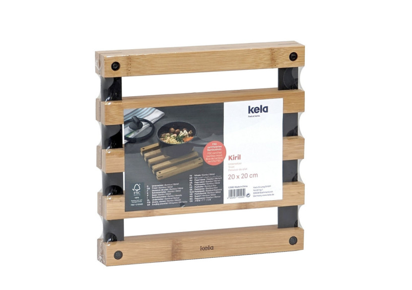 Dessous de Plat Kiril - Bambou 20x20 cm - KE 125959 - Kela Keuken