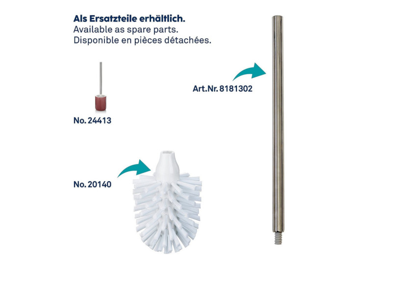 Brosse de Toilette Ava - Framboise avec Support - KE 244131 - Kela Badkamer Brosse de Toilette Ava - Framboise avec Support - KE 244131 - Kela Badkamer