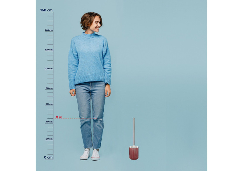 Brosse de Toilette Ava - Framboise avec Support - KE 244131 - Kela Badkamer Brosse de Toilette Ava - Framboise avec Support - KE 244131 - Kela Badkamer