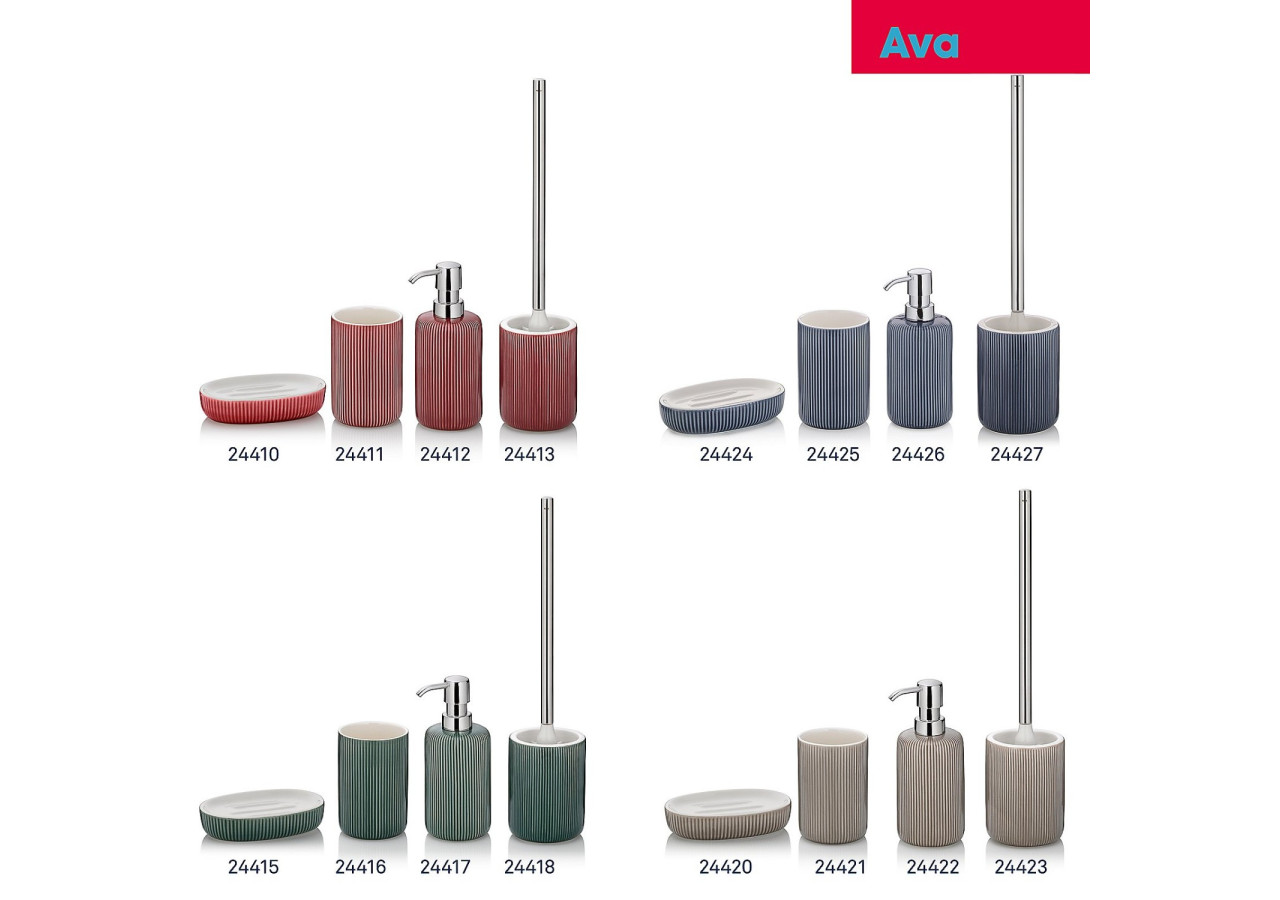 Brosse de Toilette Ava - Framboise avec Support - KE 244131 - Kela Badkamer