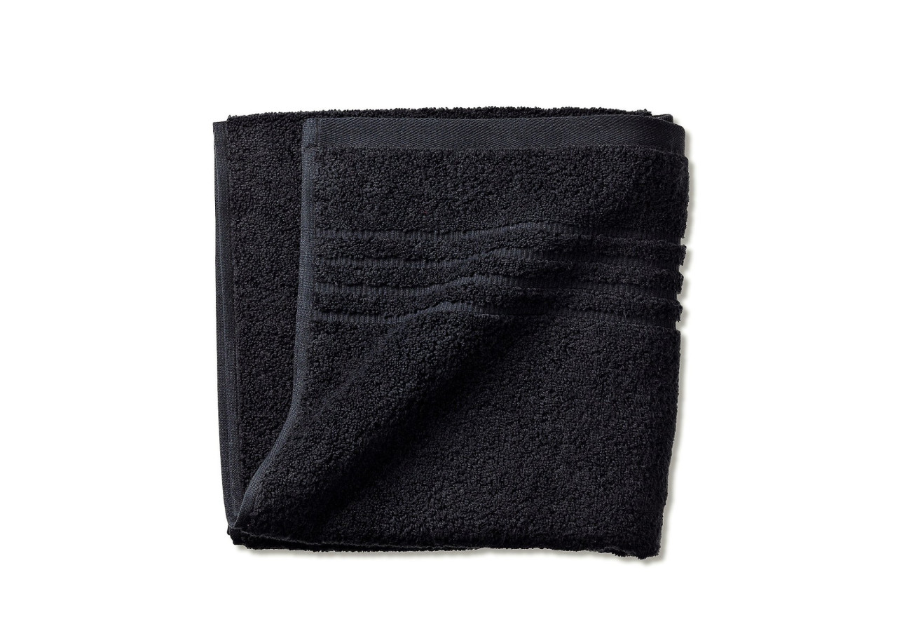 Serviette Leonora Night Black - 50x100 cm en Coton Premium - KE 234262 - Kela Badkamer