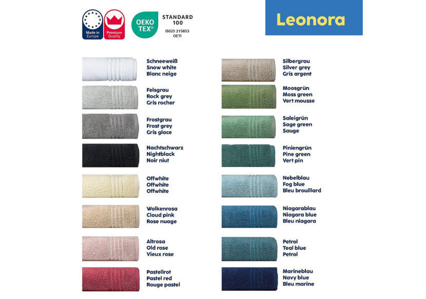 Serviette Leonora Night Black - 50x100 cm en Coton Premium - KE 234262 - Kela Badkamer Serviette Leonora Night Black - 50x100 cm en Coton Premium - KE 234262 - Kela Badkamer