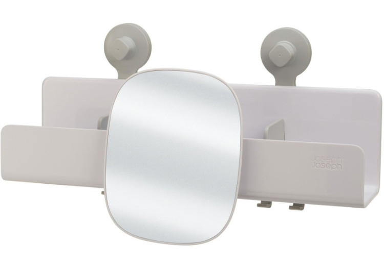 Organisateur de Douche EasyStore - Grand avec miroir et crochets - JJ 002874 - Joseph Joseph
