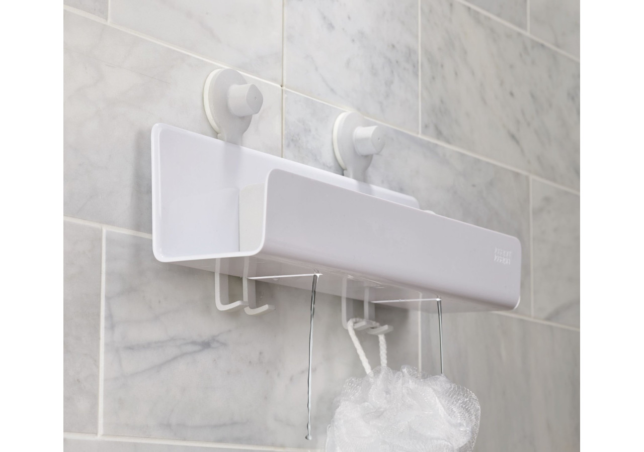 Organisateur de Douche EasyStore - Grand avec miroir et crochets - JJ 002874 - Joseph Joseph