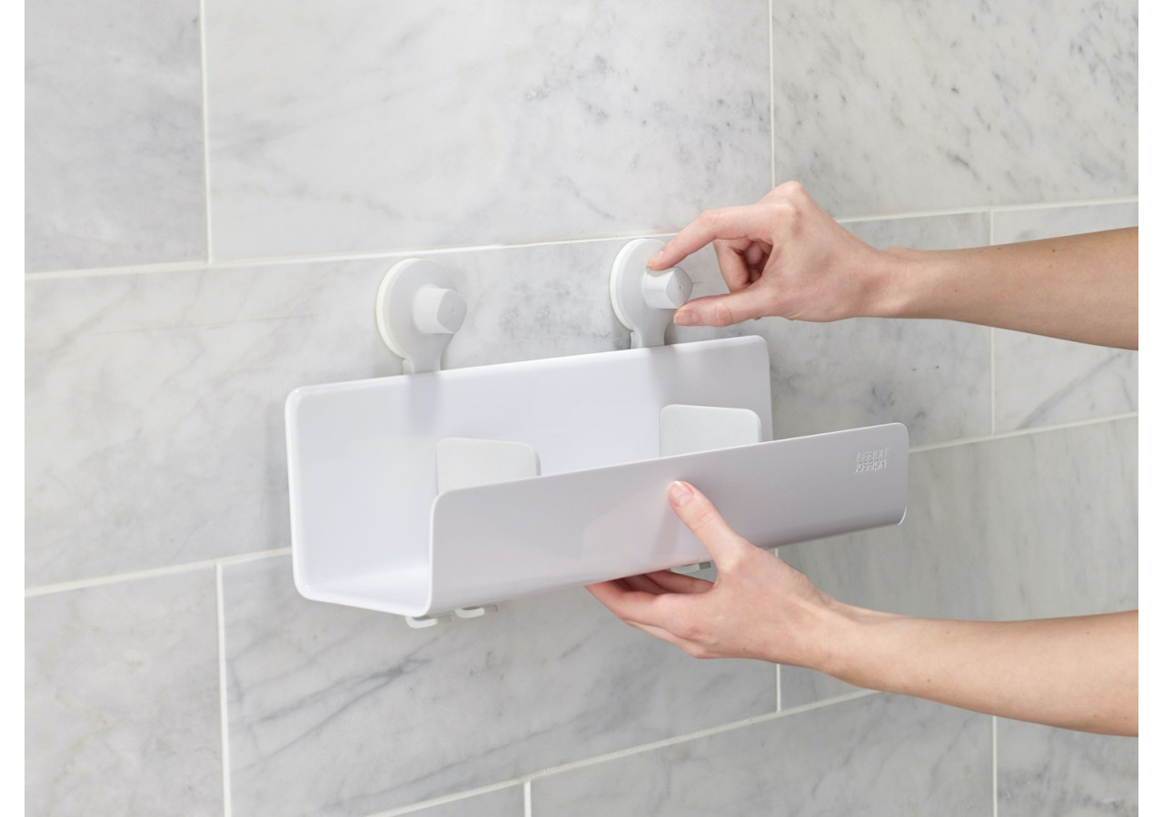 Organisateur de Douche EasyStore - Grand avec miroir et crochets - JJ 002874 - Joseph Joseph