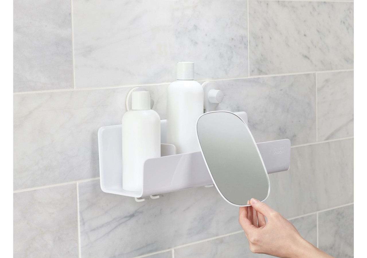 Organisateur de Douche EasyStore - Grand avec miroir et crochets - JJ 002874 - Joseph Joseph