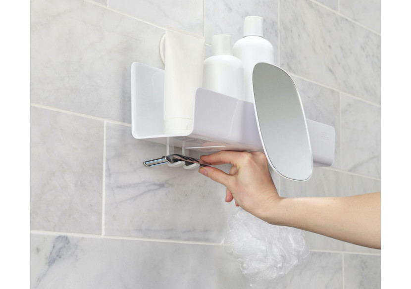 Organisateur de Douche EasyStore - Grand avec miroir et crochets - JJ 002874 - Joseph Joseph Organisateur de Douche EasyStore - Grand avec miroir et crochets - JJ 002874 - Joseph Joseph