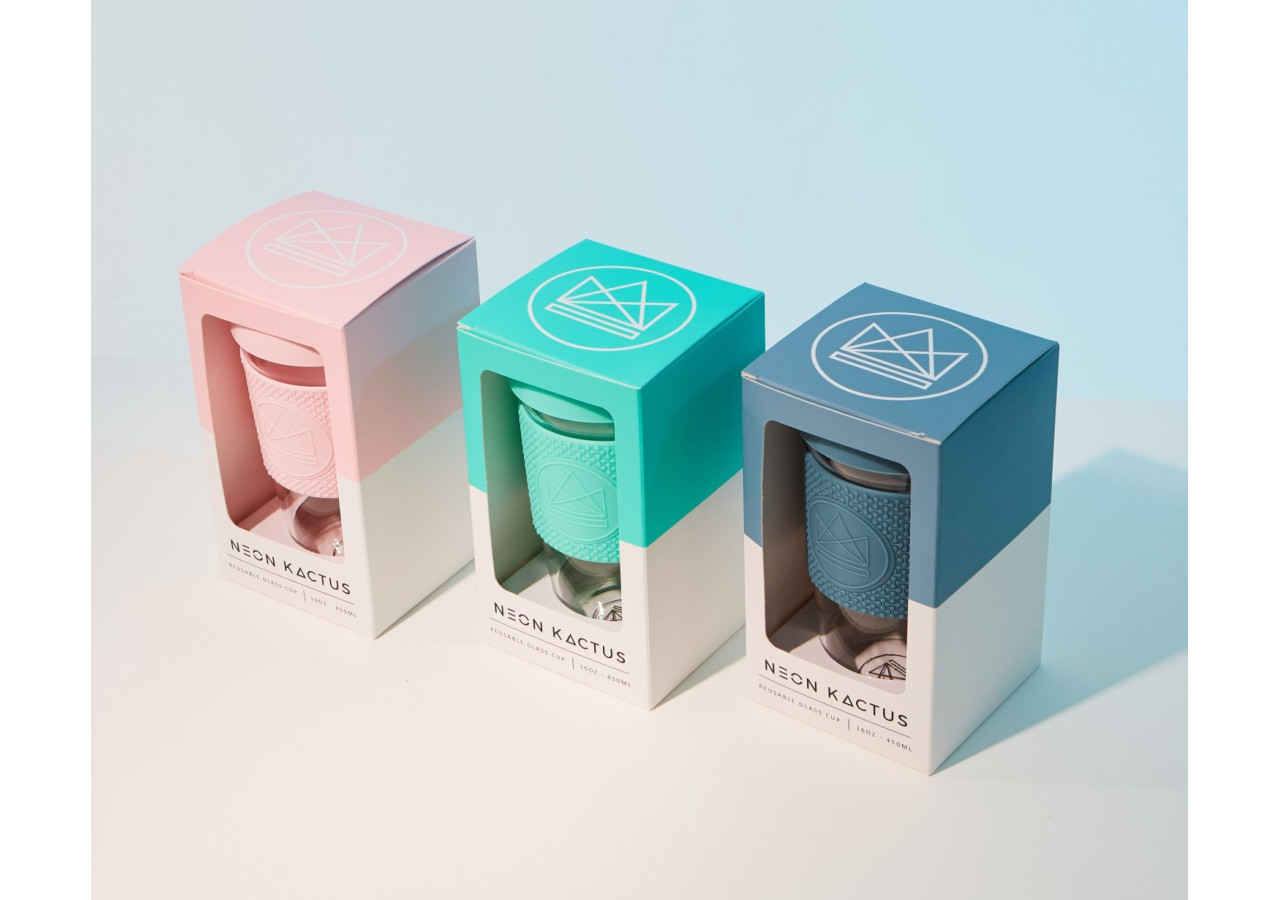 Tasse Neon Kactus - 450 ml Free Spirit en Plastique Coloré - NK 220381 - Neon Kactus