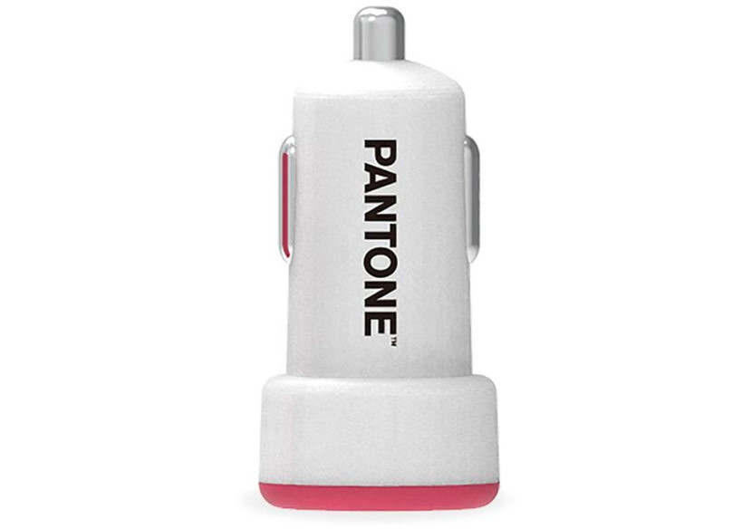 Chargeur de Voiture USB Pantone - 2.1A en Rouge - CE 361887 - Celly