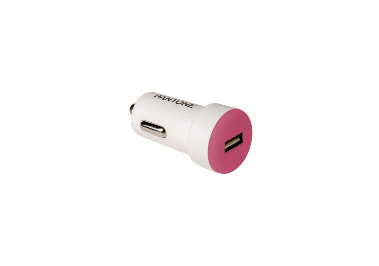 Chargeur de Voiture USB Pantone - 2.1A en Rouge - CE 361887 - Celly