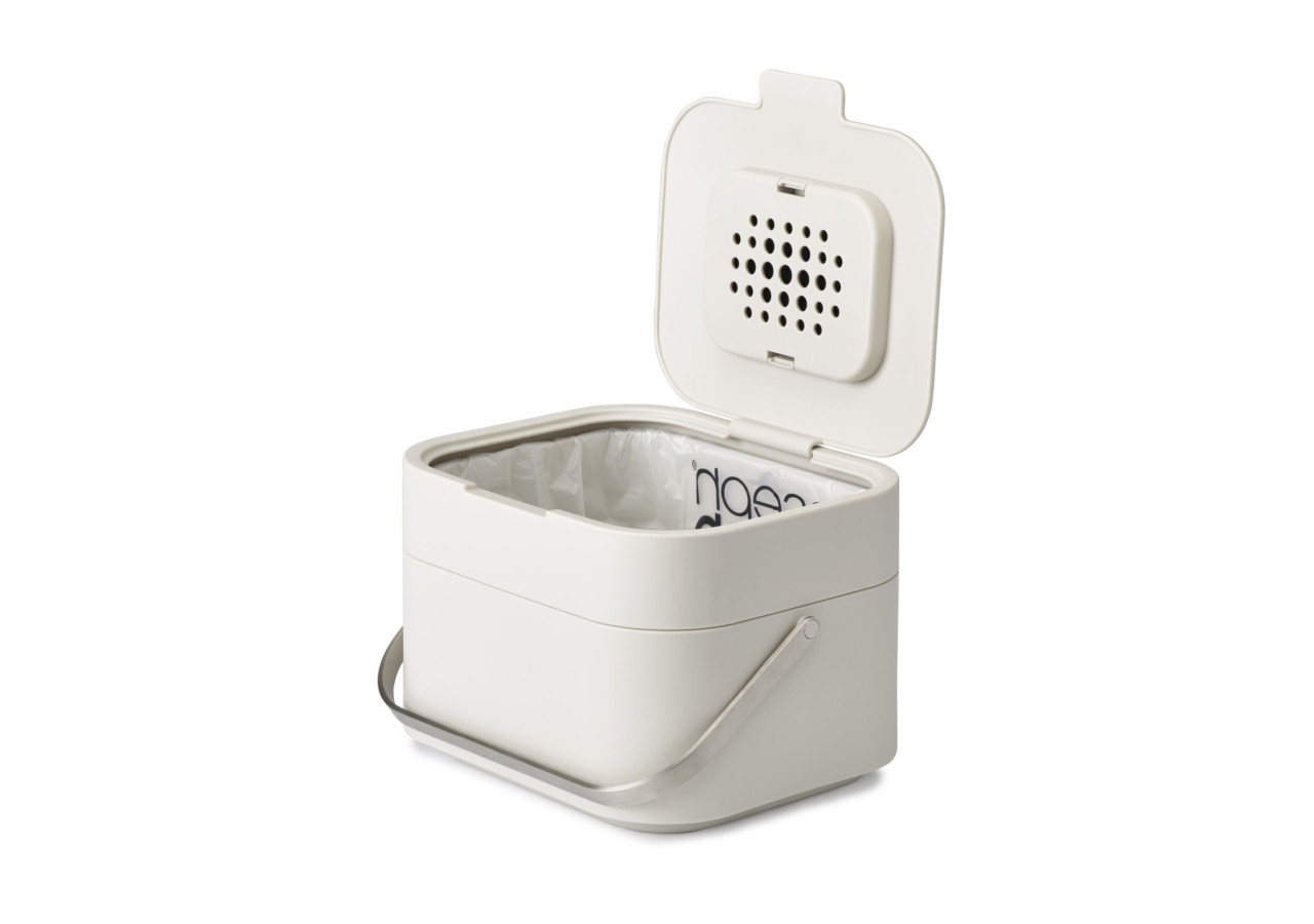 Poubelle Compost Stack - 4 Litres avec Filtre à Odeurs - JJ 300154 - Joseph Joseph