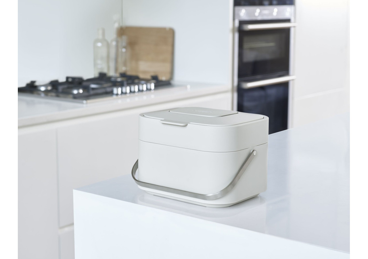 Poubelle Compost Stack - 4 Litres avec Filtre à Odeurs - JJ 300154 - Joseph Joseph