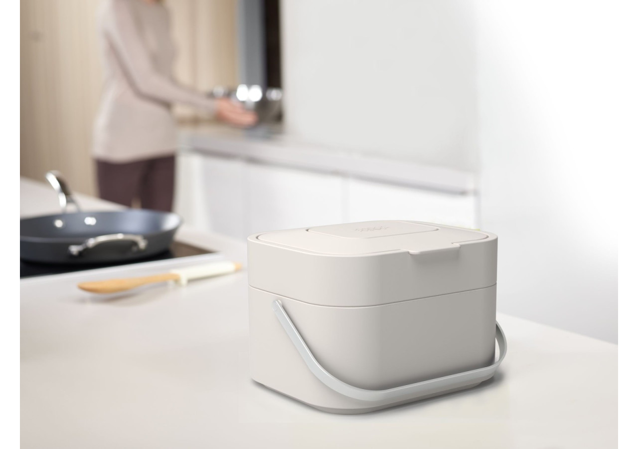 Poubelle Compost Stack - 4 Litres avec Filtre à Odeurs - JJ 300154 - Joseph Joseph