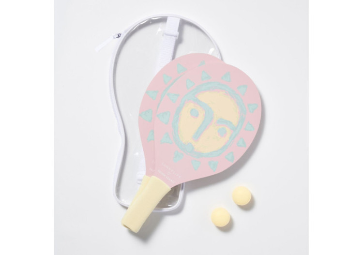 Set de Tennis de Plage Sun Face - Amusement estival - SL 056394 - Sunnylife