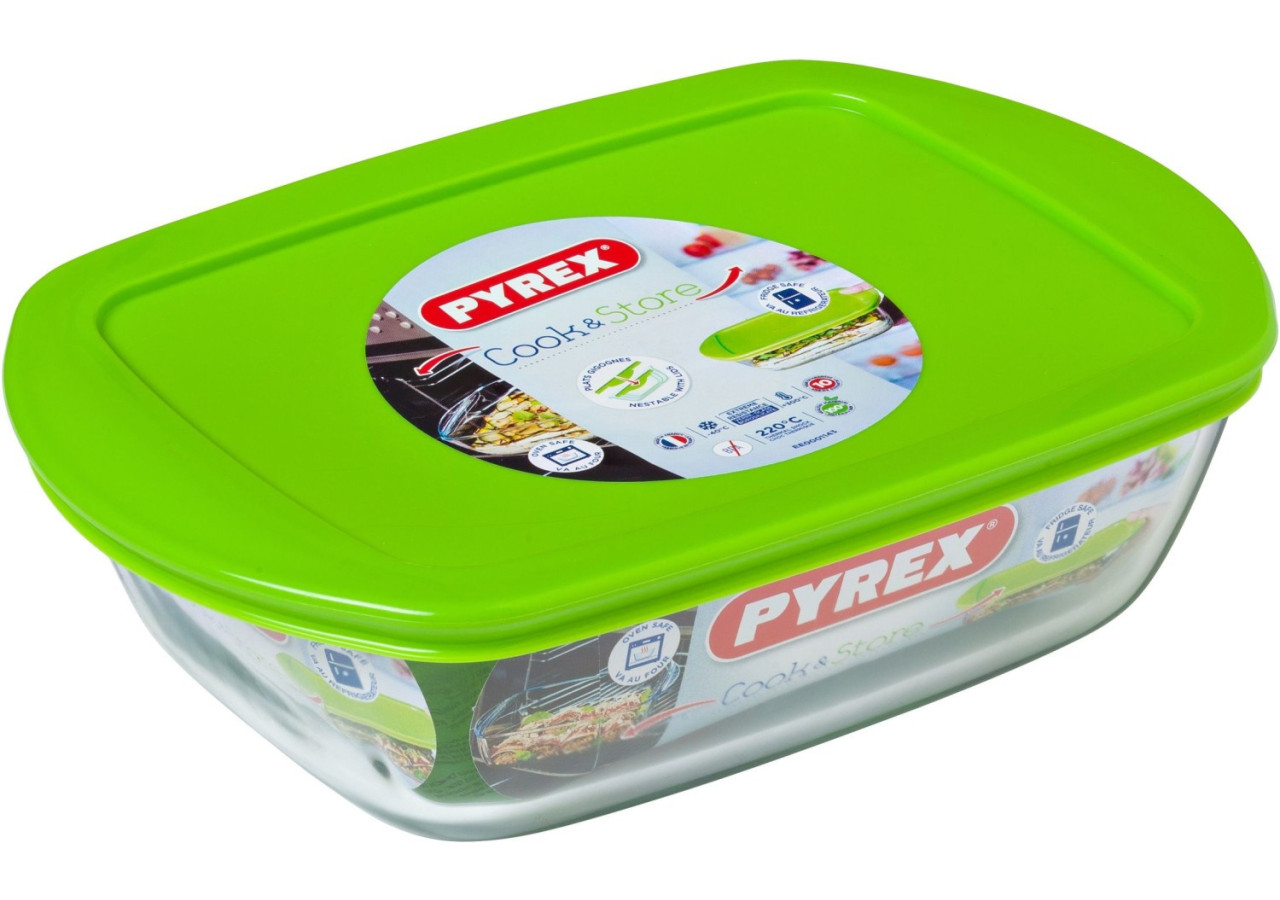 Plat Cook & Store Rectangulaire 1,1 L - Avec couvercle hermétique - PY 020121 - Pyrex
