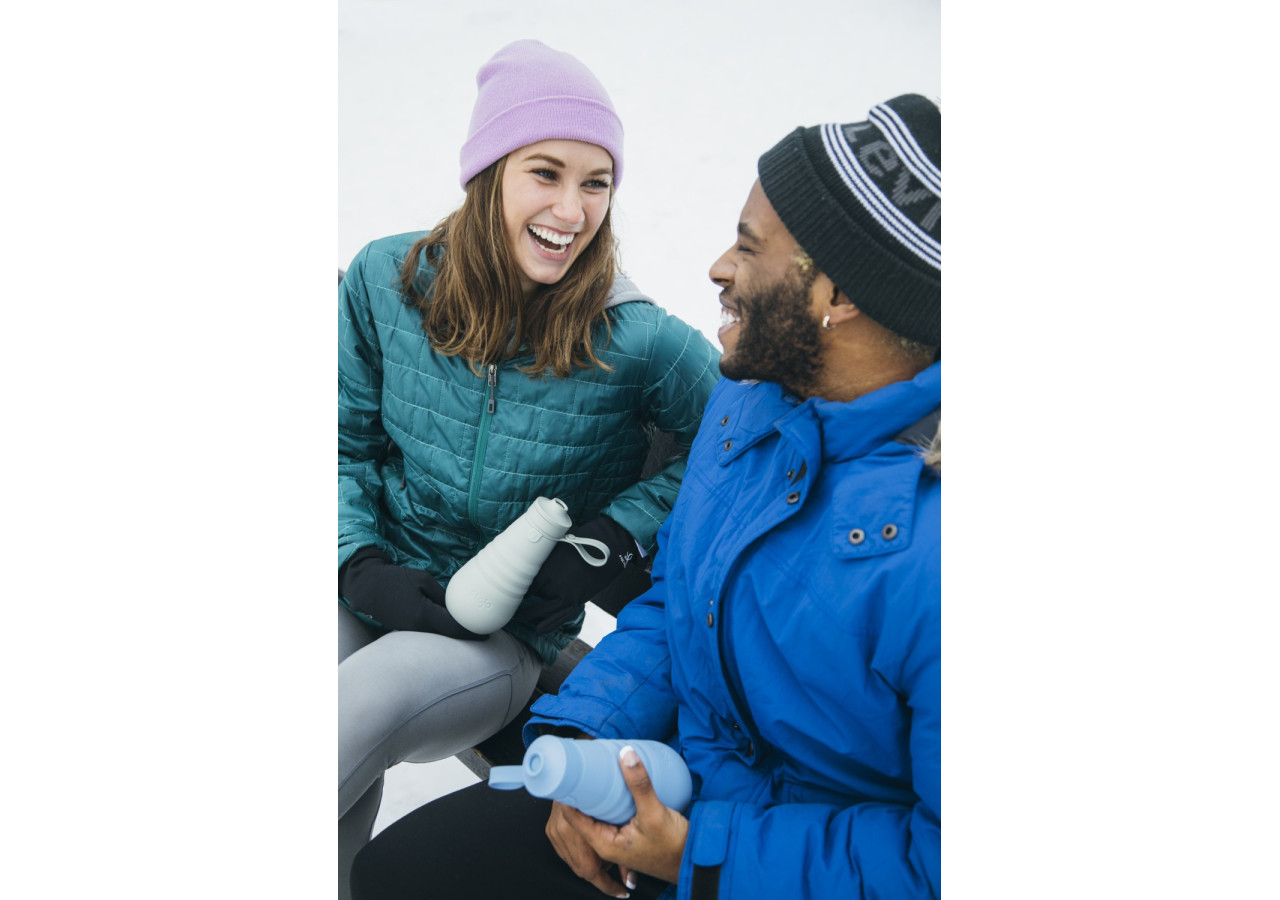 Bouteille de sport Stojo - 590 ml, écologique et pratique - ST 130127 - Stojo