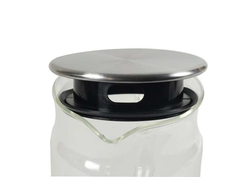 Carafe à jus Sapkan - Verre 1,6L avec couvercle en inox - KE 113987 - Kela Keuken Carafe à jus Sapkan - Verre 1,6L avec couvercle en inox - KE 113987 - Kela Keuken