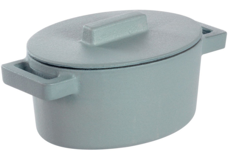 Braadpan Terra.Cotto - Gietijzer Ovale avec couvercle, 13x10 cm - SA 925603 - Sambonet