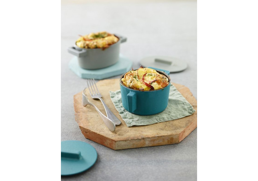 Braadpan Terra.Cotto - Gietijzer Ovale avec couvercle, 13x10 cm - SA 925603 - Sambonet