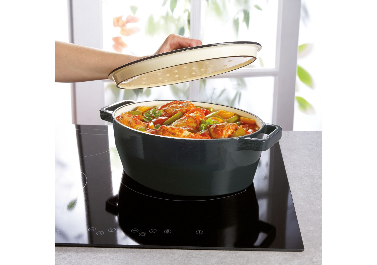 Braadpan Slowcook Ovale - Gietijzer, 5,8 litres - PY 266833 - Pyrex