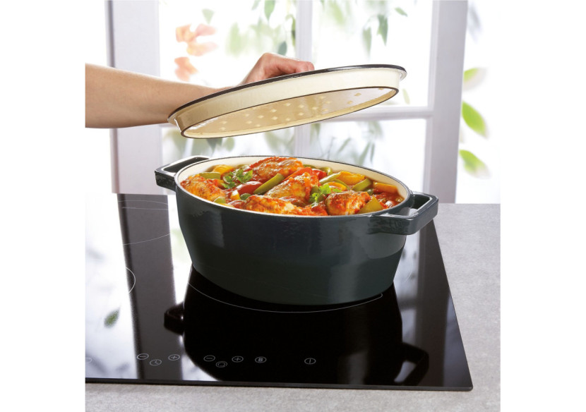 Braadpan Slowcook Ovale - Gietijzer, 5,8 litres - PY 266833 - Pyrex