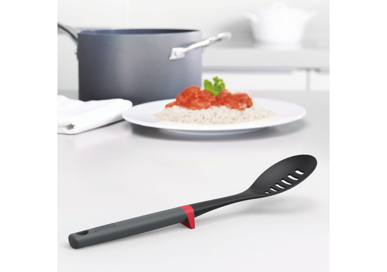 Louche à fente avec support - Joseph Joseph Duo, gris/noir - JJ 800340 - Joseph Joseph