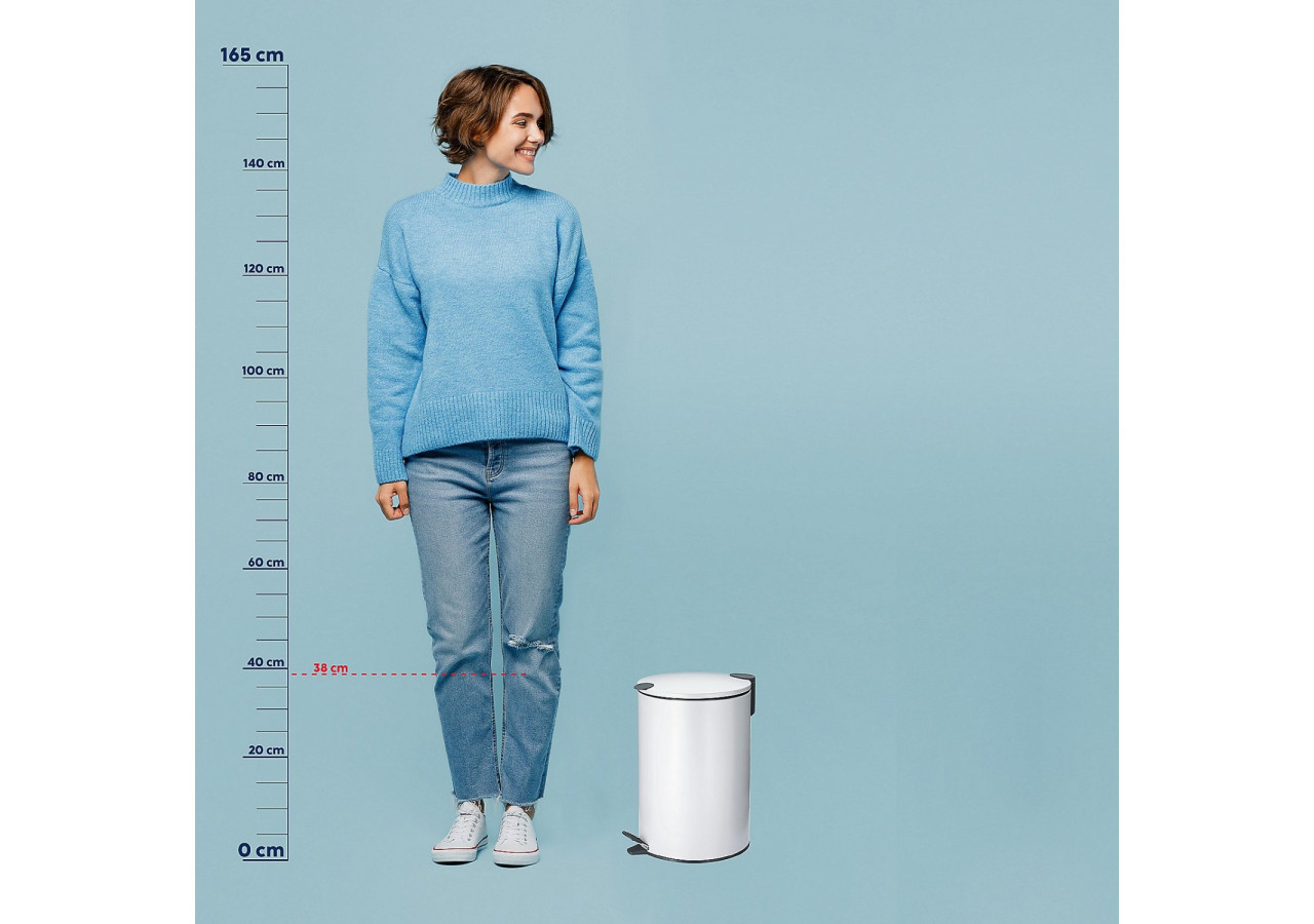 Poubelle Mats 12L - Design moderne, système de fermeture silencieux - KE 106415 - Kela Badkamer