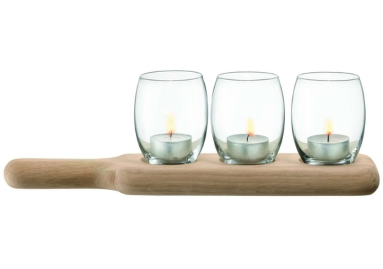 Set de 3 porte-lumières Paddle - Avec planche de service - LS 518836 - L.S.A.