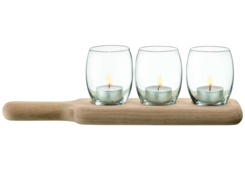 Set de 3 porte-lumières Paddle - Avec planche de service - LS 518836 - L.S.A. Set de 3 porte-lumières Paddle - Avec planche de service - LS 518836 - L.S.A.