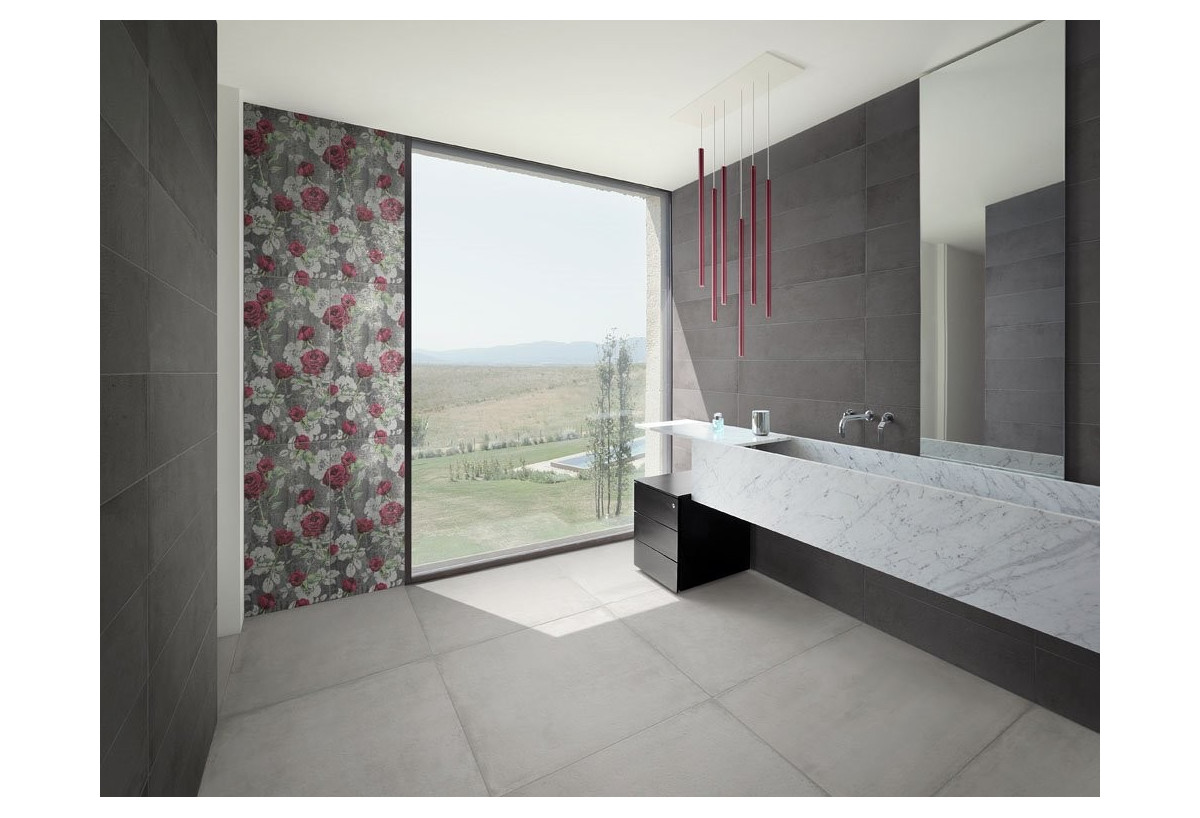 Carrelage décoratif mur intérieur grès cérame Roses  - Panaria : Confort'Mat