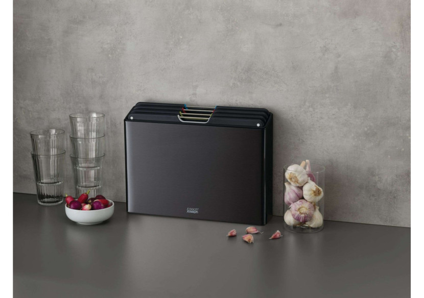 Set de 4 planches à découper Folio - Acier Carbon Black - JJ 001204 - Joseph Joseph Set de 4 planches à découper Folio - Acier Carbon Black - JJ 001204 - Joseph Joseph