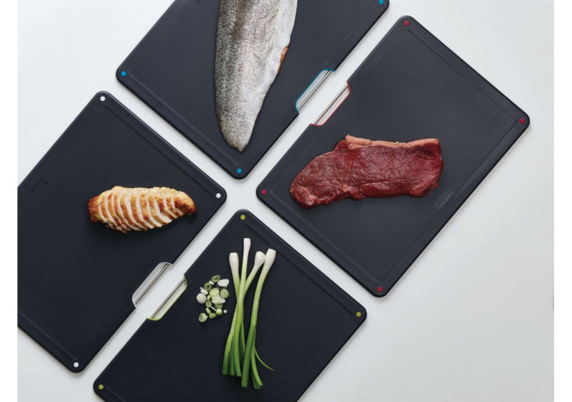 Set de 4 planches à découper Folio - Acier Carbon Black - JJ 001204 - Joseph Joseph Set de 4 planches à découper Folio - Acier Carbon Black - JJ 001204 - Joseph Joseph