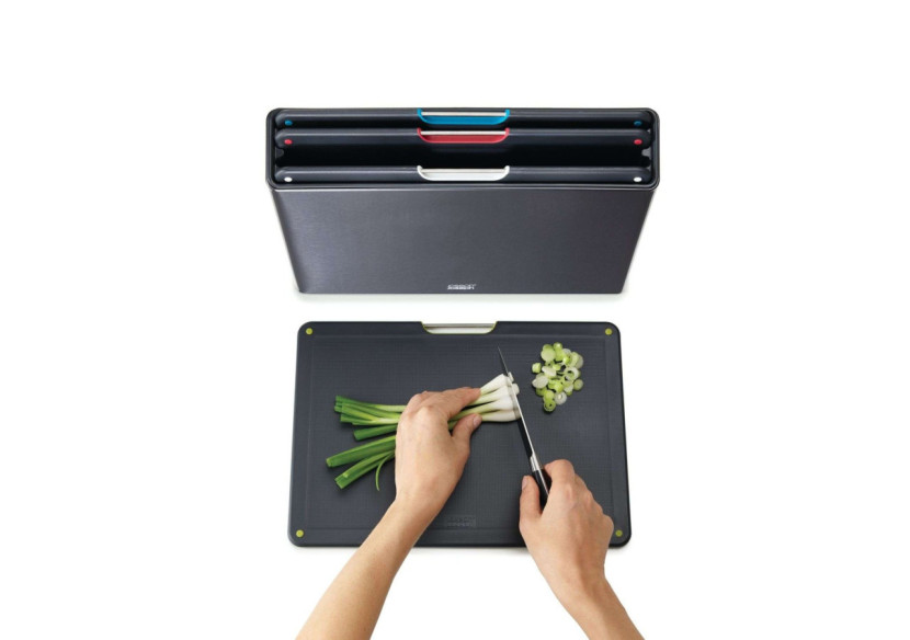 Set de 4 planches à découper Folio - Acier Carbon Black - JJ 001204 - Joseph Joseph Set de 4 planches à découper Folio - Acier Carbon Black - JJ 001204 - Joseph Joseph