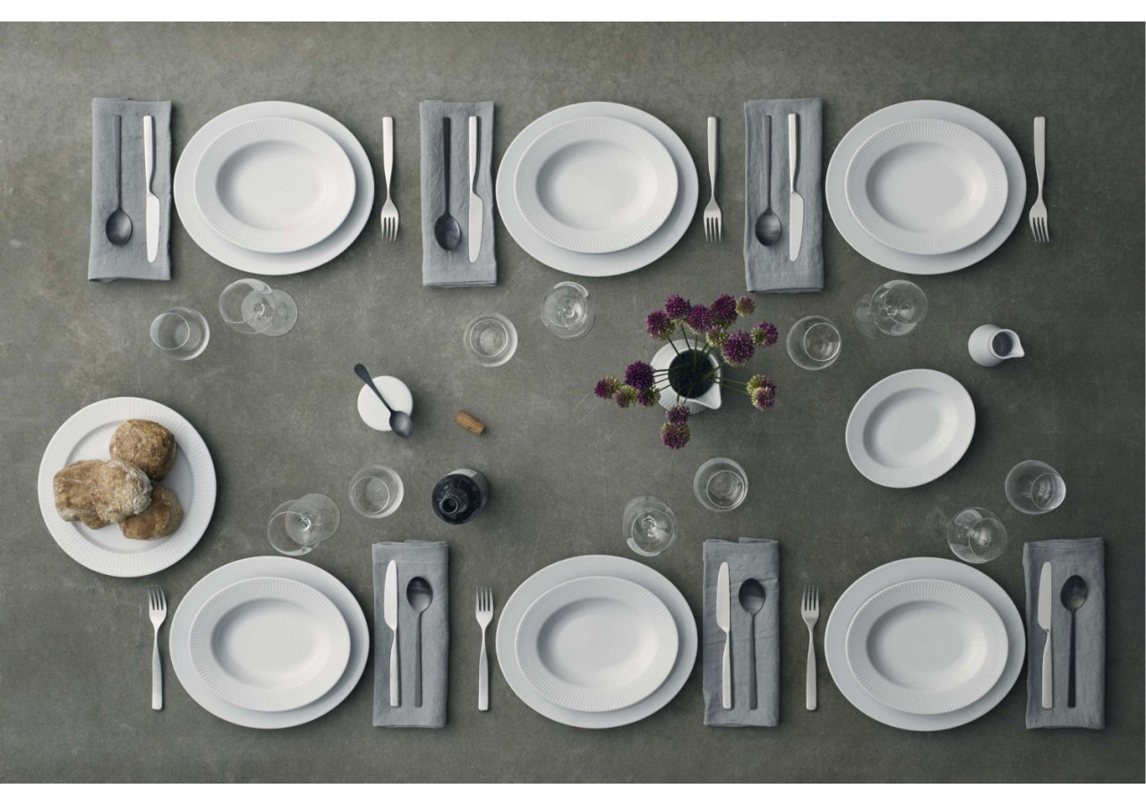 Assiette profonde Legio Nova - Porcelaine 25 cm, design élégant - ET 162487 - Eva Trio