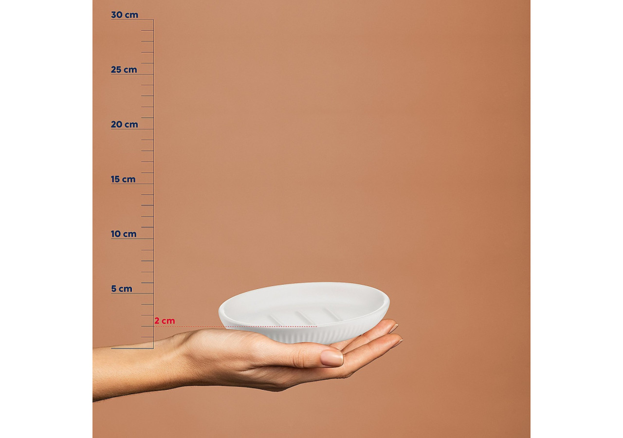 Support à Savon ADELE - Design élégant en céramique blanc cassé - KE 237300 - Kela Badkamer