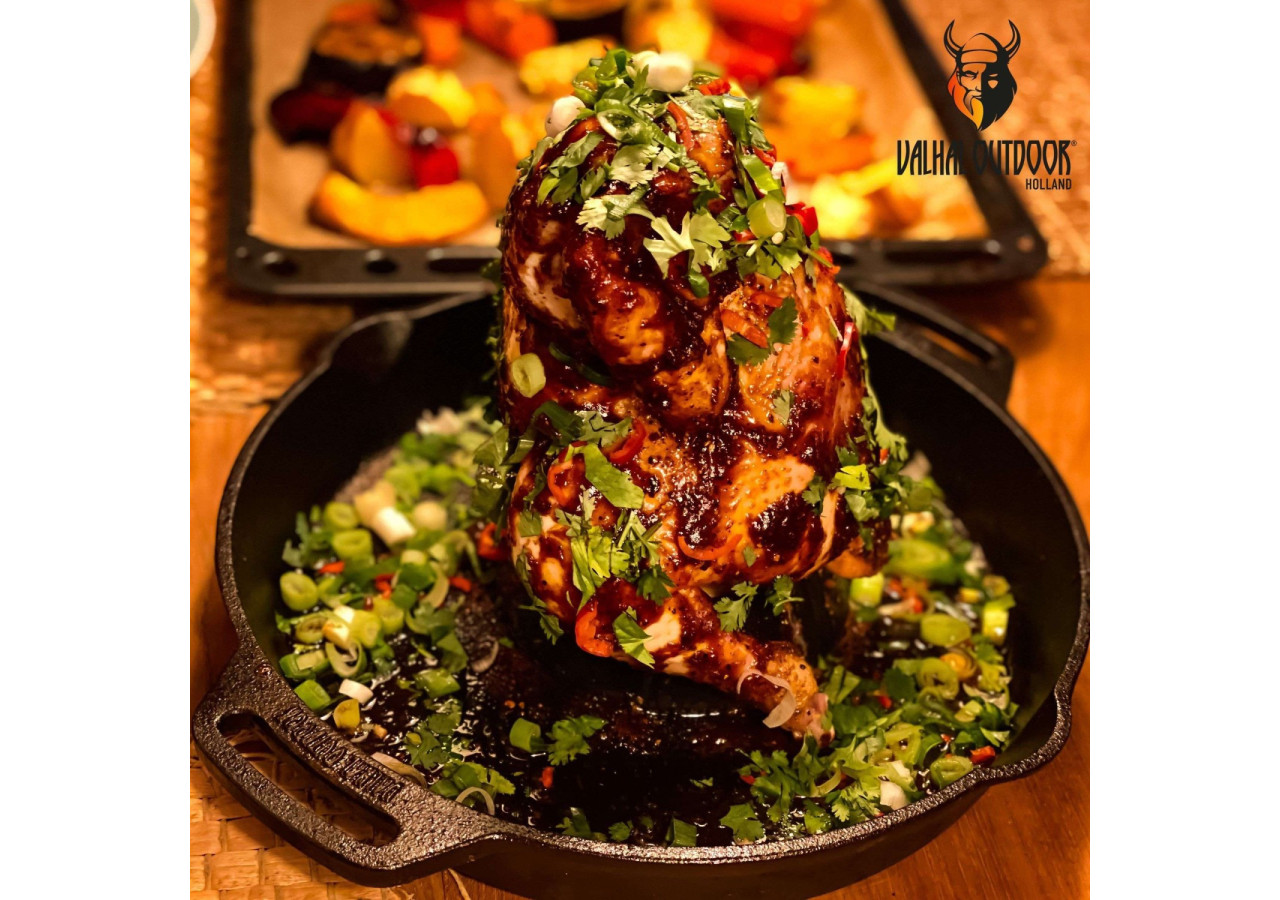 Chickensitter en Fonte - 28 cm pour cuisson de volailles - VH 612018 - Valhal