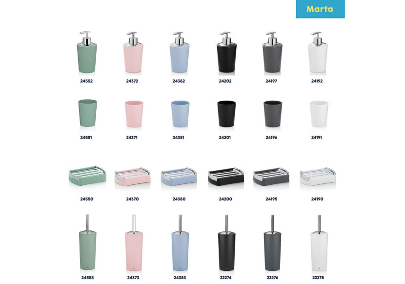 Distributeur de Savon Marta 350 ml - Élégance et Praticité - KE 241925 - Kela Badkamer Distributeur de Savon Marta 350 ml - Élégance et Praticité - KE 241925 - Kela Badkamer