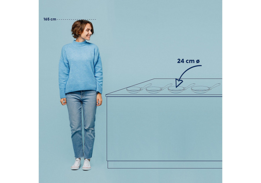 Poêle Kerros 24 cm - Antiadhésive et Durable - KE 151507 - Kela Keuken