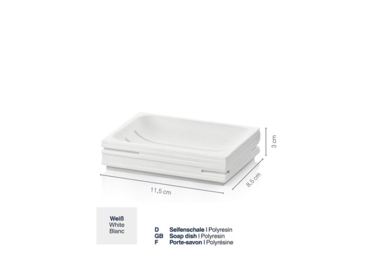 Porte-Savon Posidon - Élégance Pratique en Polyresin - KE 240041 - Kela Badkamer 2