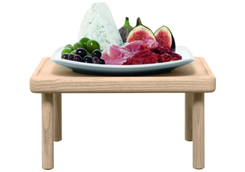 Plateau de service Stilt - Porcelaine et bois 23,8x35,5 cm - LS 623844 - L.S.A.