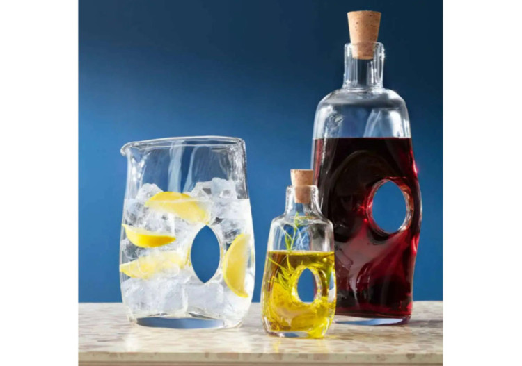 Carafe VOID avec Stopper - 1,1 litre en verre élégant - LS 567759 - L.S.A. 2