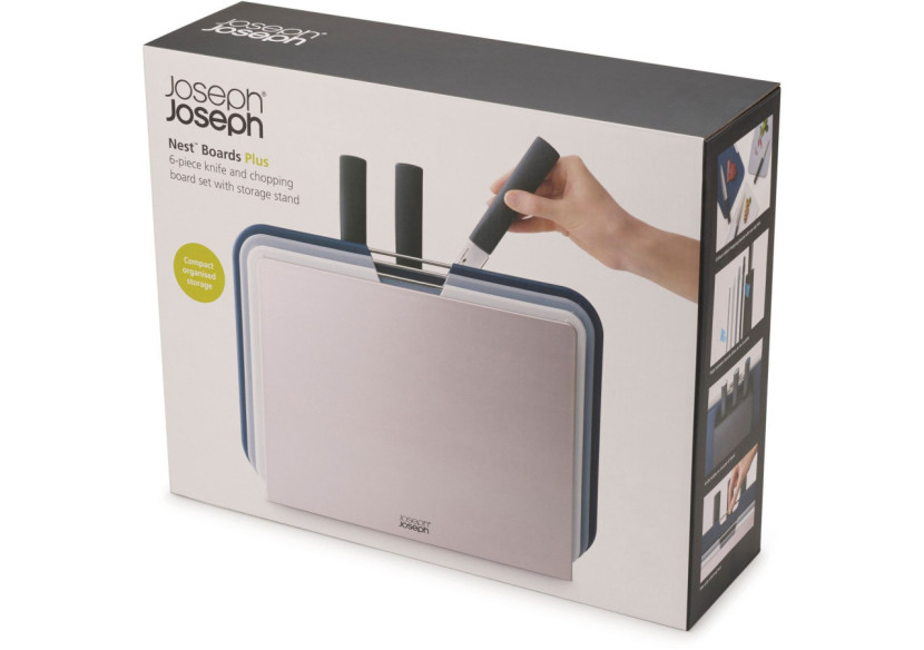 Set de 6 Planches à Découper avec Couteaux - Organisé et Coloré - JJ 003338 - Joseph Joseph Set de 6 Planches à Découper avec Couteaux - Organisé et Coloré - JJ 003338 - Joseph Joseph