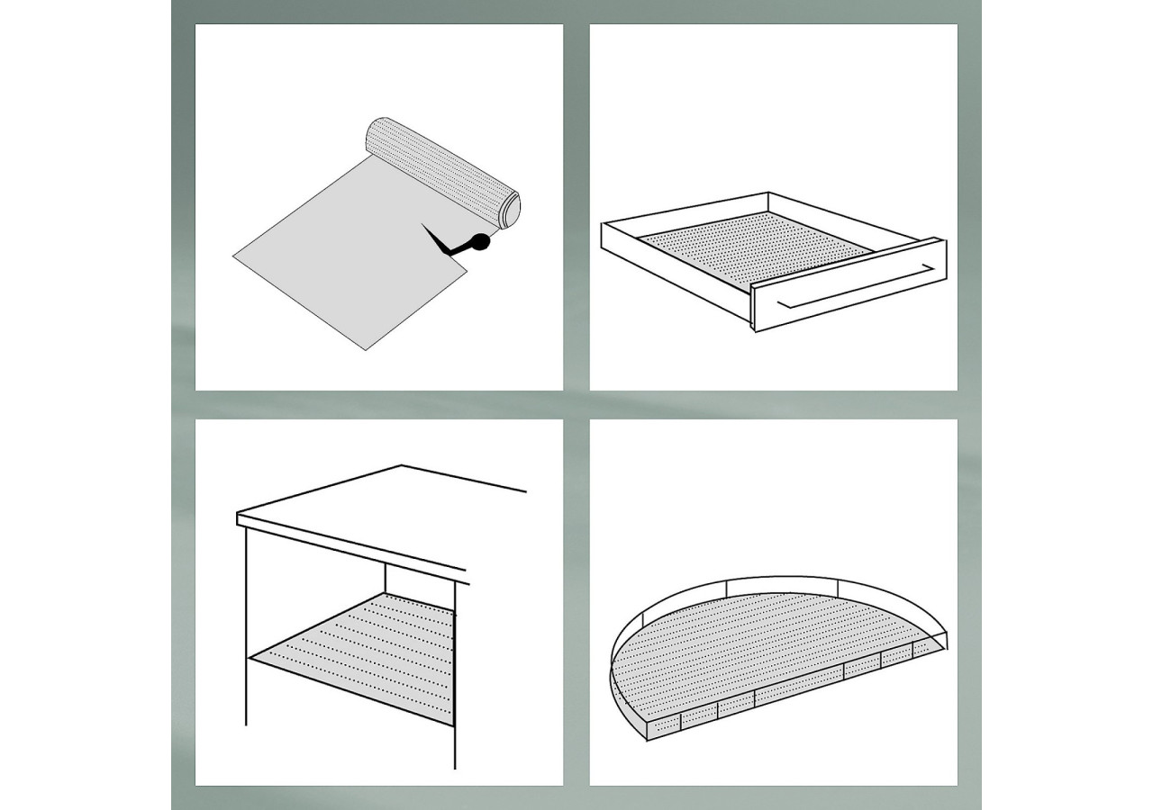 Tapis de Tiroir Soletta - Antidérapant et Flexible - KE 113901 - Kela Keuken